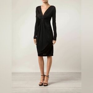 Diane Von Furstenberg Black Long Sleeve Dress